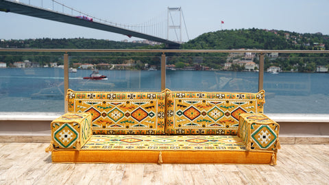 Loveseat Sofa, Arabic Floor Seating, Arabic Jalsa