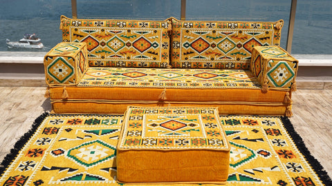 8 Thickness Single Seating Sofa, Arabic Jalsa, Arabic Floor Seating