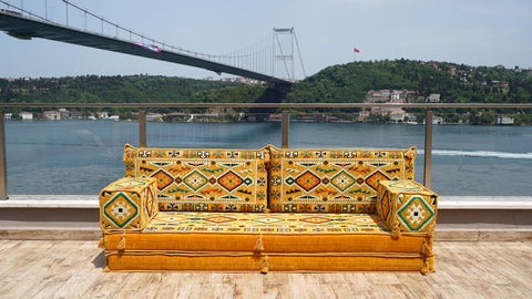 Loveseat Sofa, Arabic Floor Seating, Arabic Jalsa