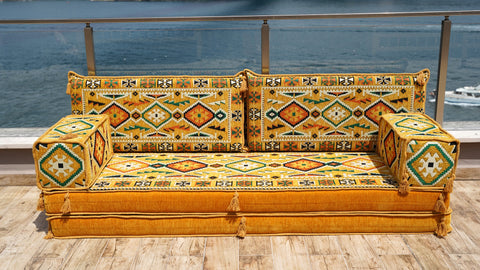 Loveseat Sofa, Arabic Floor Seating, Arabic Jalsa