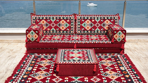 Single Sofa Set, Floor Seating Set, Arabic Majlis Set