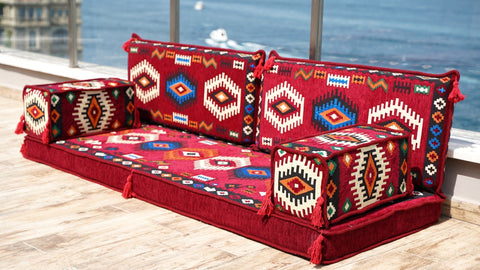 8 Thickness Loveseat, Moroccan Sofa, Arabic Jalsa Set