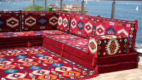 L Shaped Floor Seating, Turkish Sofa, Moroccan Sofa Set