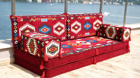 8 Thickness Loveseat, Moroccan Sofa, Arabic Jalsa Set