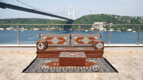 8 Thickness Single Seating Sofa, Floor Sofa Seating, Moroccan Sofa Set