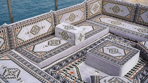 8 Thickness U Sofa Set, Arabic Sofa, Turkish Seating Set, Majlis Sofa Set