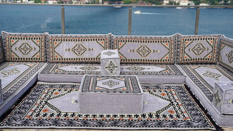 8 Thickness U Sofa Set, Arabic Sofa, Turkish Seating Set, Majlis Sofa Set