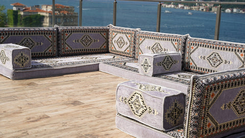 8 Thickness U Sofa Set, Arabic Sofa, Turkish Seating Set, Majlis Sofa Set