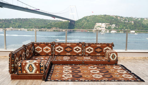 Turkish Sofa, L Shaped Moroccan Sofa, Oriental Sofa