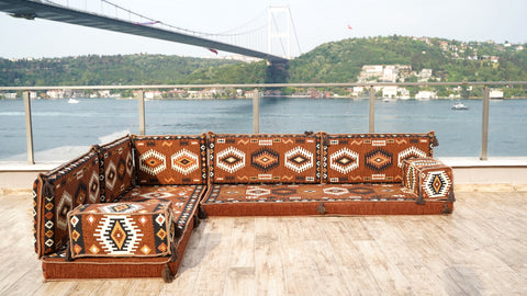 Turkish Sofa, L Shaped Moroccan Sofa, Oriental Sofa