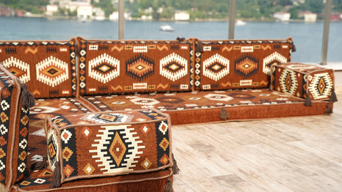 Turkish Sofa, L Shaped Moroccan Sofa, Oriental Sofa