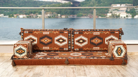 Arabic Loveseat Sofa, Moroccan Sofa, Arabic Jalsa Set