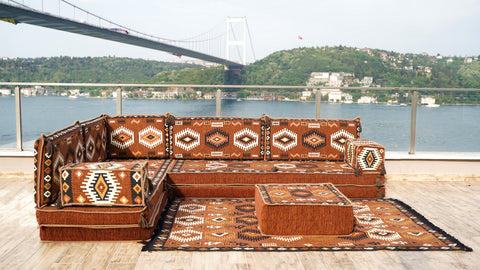 Turkish Sofa, L Shaped Moroccan Sofa, Oriental Sofa