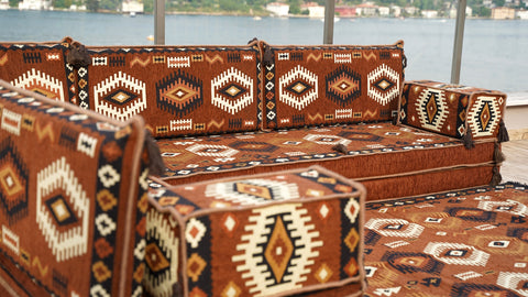 Turkish Sofa, L Shaped Moroccan Sofa, Oriental Sofa