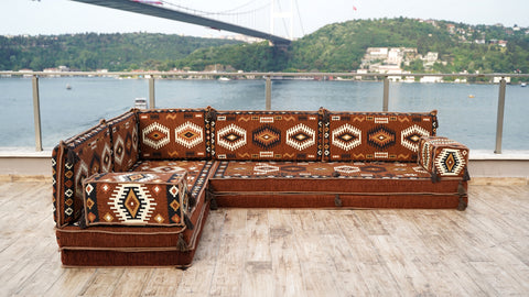 Turkish Sofa, L Shaped Moroccan Sofa, Oriental Sofa