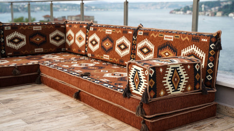 Turkish Sofa, L Shaped Moroccan Sofa, Oriental Sofa