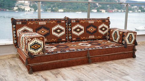 8 Thickness Loveseat, Moroccan Sofa, Arabic Jalsa Seating Set