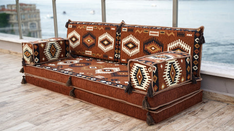 Arabic Loveseat Sofa, Moroccan Sofa, Arabic Jalsa Set