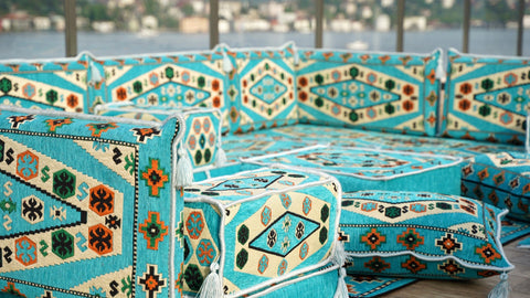 8 Thickness U Sofa Set, Moroccan Sofa, Floor Seating Set, Floor Cushions