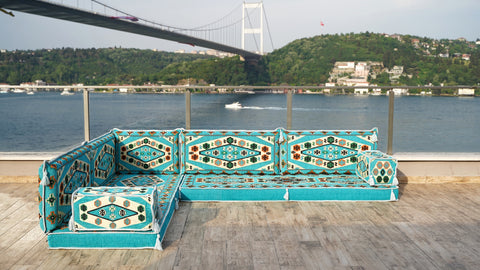 L Shaped Floor Sofa, Majlis Sofa, Oriental Sofa