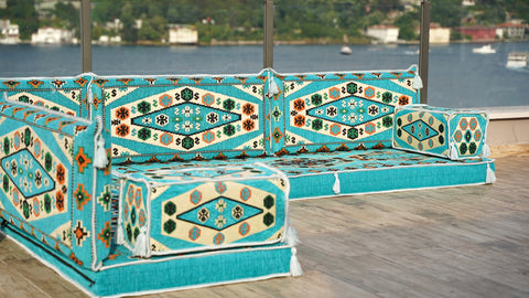 L Shaped Floor Sofa, Majlis Sofa, Oriental Sofa