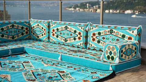 L Shaped Floor Sofa, Majlis Sofa, Oriental Sofa