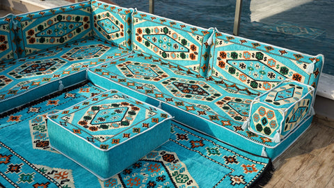 L Shaped Floor Sofa, Majlis Sofa, Oriental Sofa