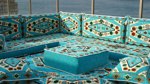 L Shaped Floor Sofa, Majlis Sofa, Oriental Sofa