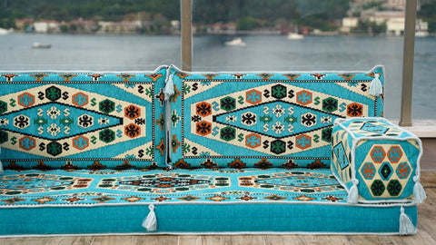 Loveseat Sofa, Floor Cushions, Arabic Floor Seating