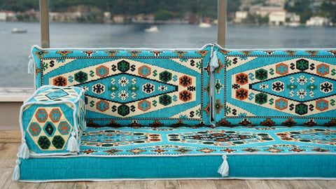 Loveseat Sofa, Floor Cushions, Arabic Floor Seating
