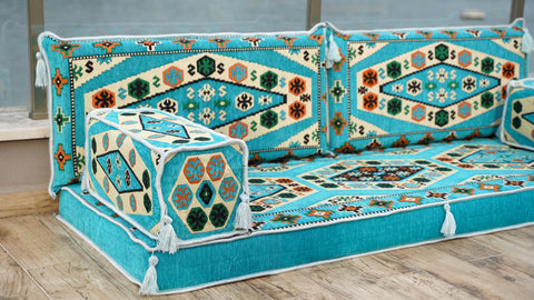 Loveseat Sofa, Floor Cushions, Arabic Floor Seating