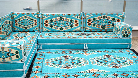L Shaped Floor Sofa, Majlis Sofa, Oriental Sofa