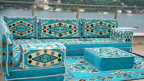 L Shaped Floor Sofa, Majlis Sofa, Oriental Sofa