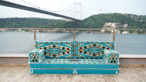Loveseat Sofa, Floor Cushions, Arabic Floor Seating