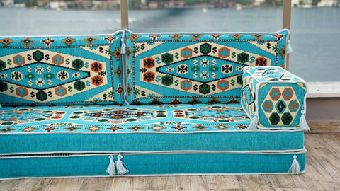 Loveseat Sofa, Floor Cushions, Arabic Floor Seating