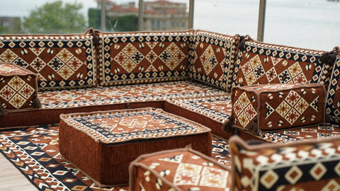 8 Thickness U Sofa Set, Arabic Majlis, Turkish Sofa, Moroccan Sofa, Floor Seating Set