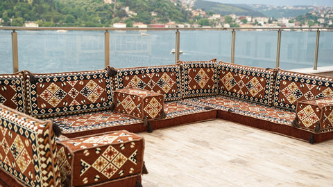 8 Thickness U Sofa Set, Arabic Majlis, Turkish Sofa, Moroccan Sofa, Floor Seating Set