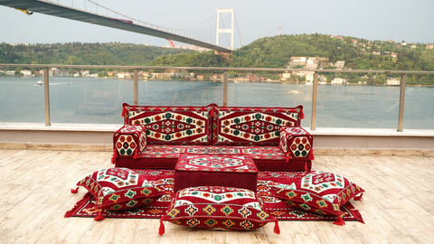 8 Thickness Single Seating Sofa, Arabic Jalsa, Arabic Floor Seating Set