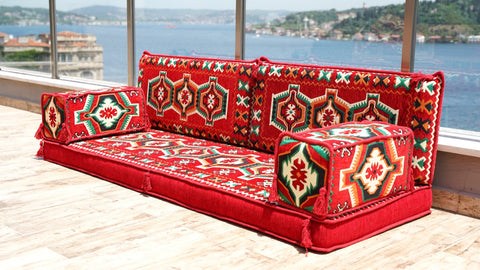 8 Thickness Loveseat, Arabic Jalsa, Moroccan Sofa Seating