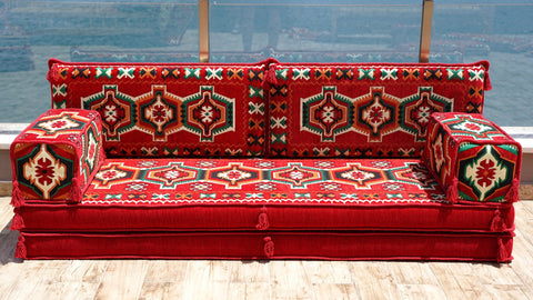 8 Thickness Loveseat, Arabic Jalsa, Moroccan Sofa Seating