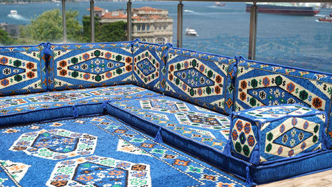 L Shaped Arabic Sofa, Turkish Floor Sofa, Majlis Sofa Seating