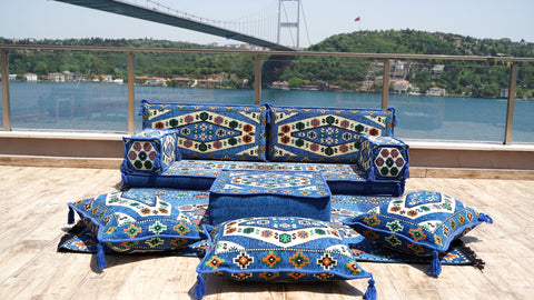 8 Thickness Single Seating Sofa, Arabic Seating Set, Moroccan Sofa Set