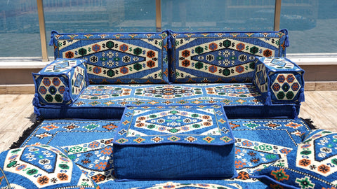 8 Thickness Single Seating Sofa, Arabic Seating Set, Moroccan Sofa Set