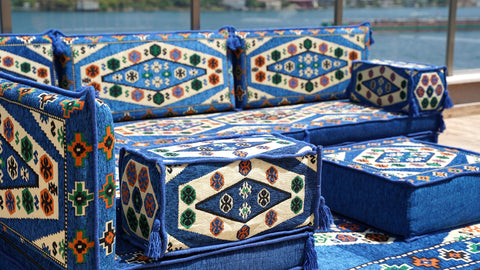 L Shaped Arabic Sofa, Turkish Floor Sofa, Majlis Sofa Seating