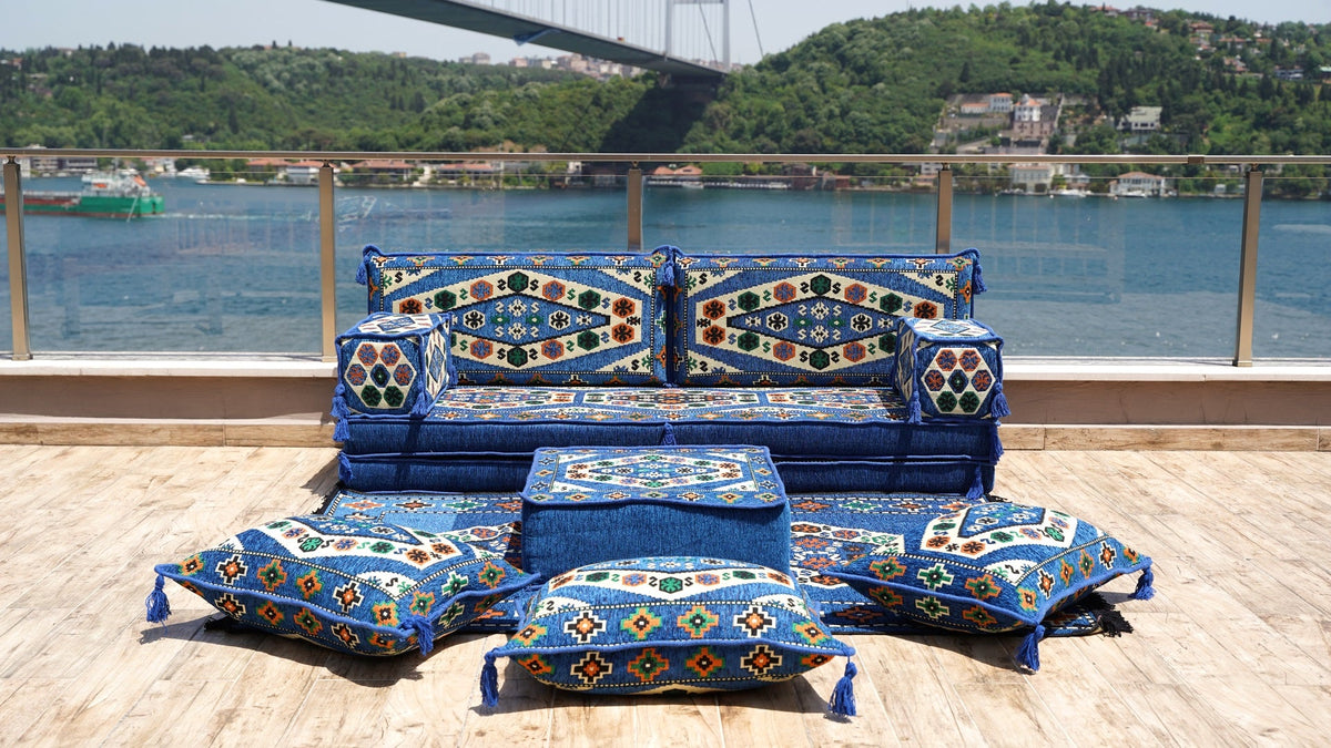 8 Thickness Single Seating Sofa, Arabic Seating Set, Moroccan Sofa Set