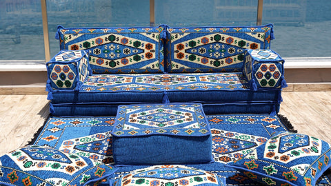 8 Thickness Single Seating Sofa, Arabic Seating Set, Moroccan Sofa Set