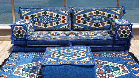 8 Thickness Single Seating Sofa, Arabic Seating Set, Moroccan Sofa Set