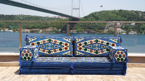 Loveseat Sofa, Arabic Seating, Floor Cushions Set