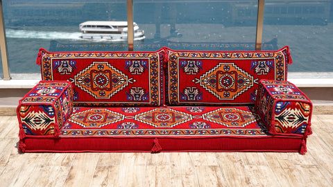 Loveseat Sofa Seating, Arabic Jalsa Set, Oriental Sofa