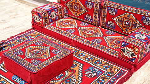 8 Thickness Single Seating Sofa, Moroccan Sofa, Floor Sofa Seating Set